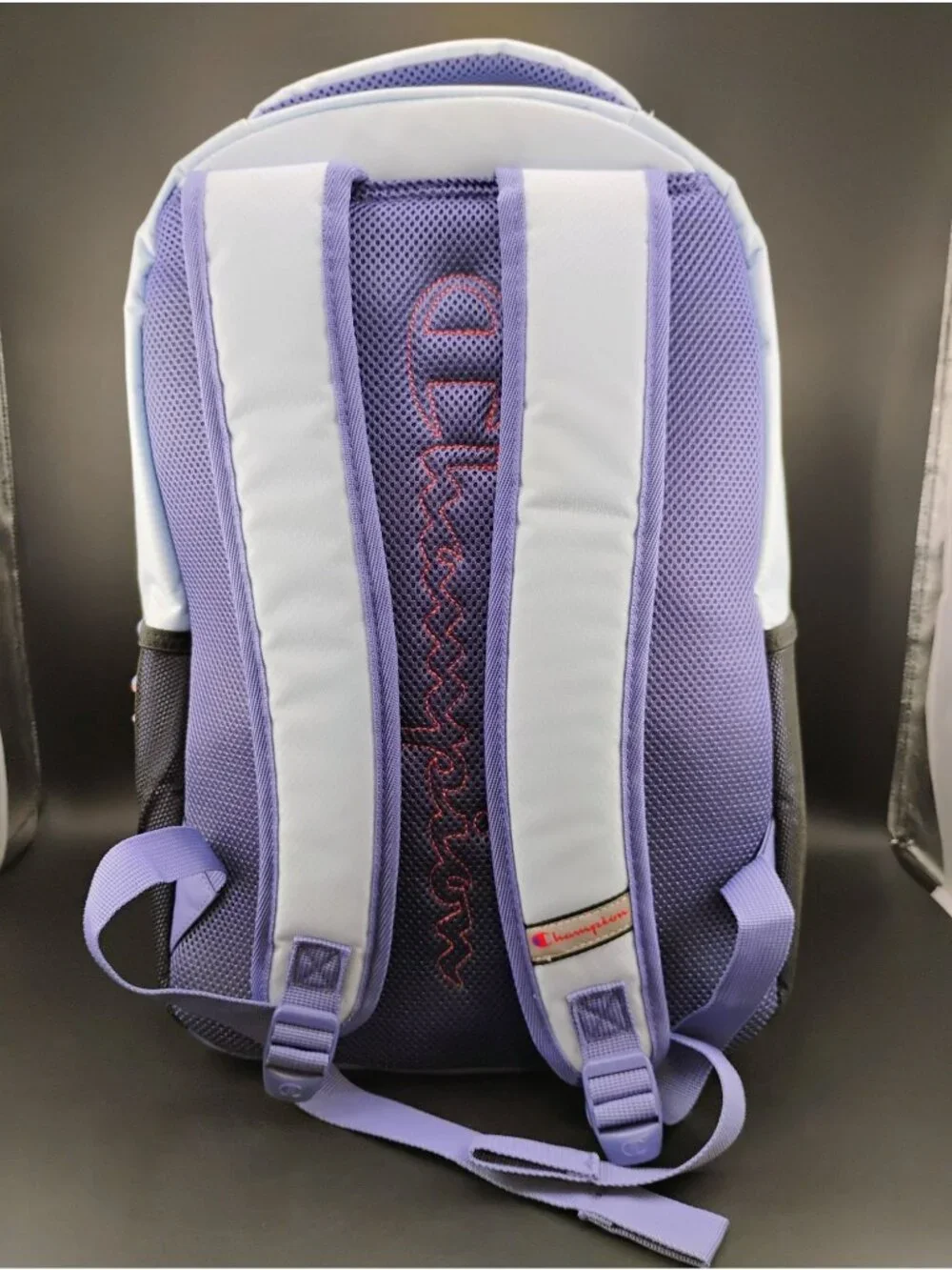 Champion Logo Backpack Purple Gradient With Laptop Compartment